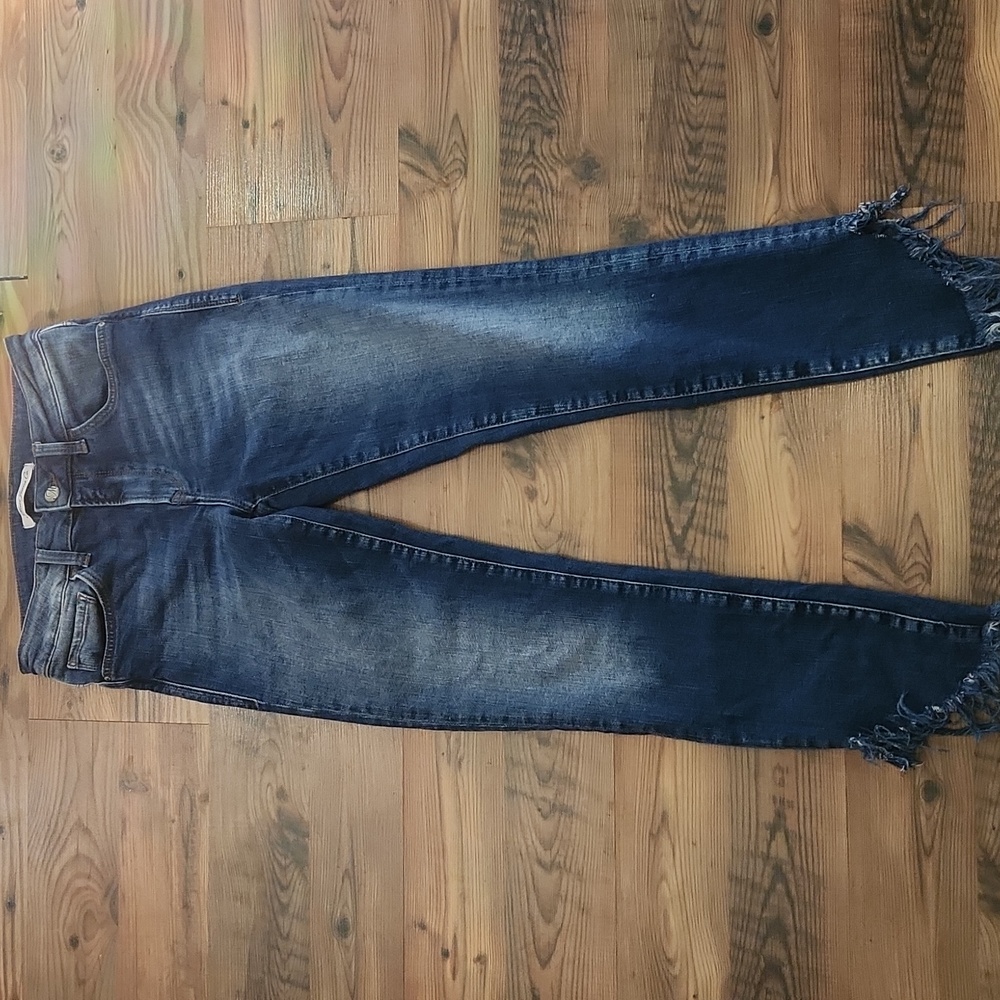 Mavi Tess Skinny Extreme Frayed Hem Ankle Length Vintage‎ Stretchy Jean Size 24